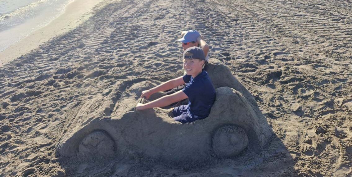 Mael et Loïs au camp de Sète