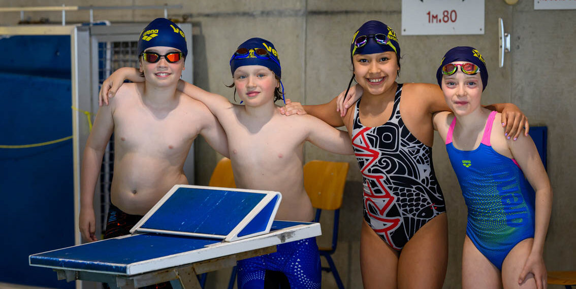 Arthur, Alexei, Miranda et jade à la Kids ligue