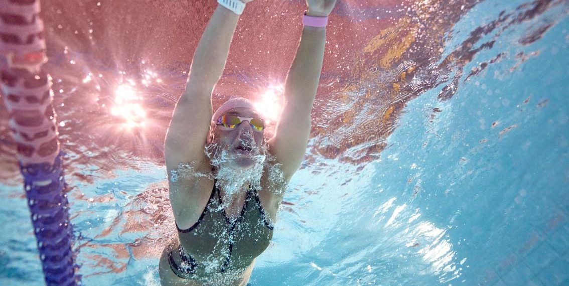 Chloé Manca à l'entraînement des masters